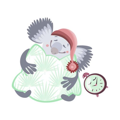 Векторное изображение мультяшная коала