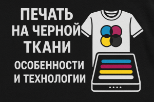 Печать на черной ткани - особенности, технологии и советы