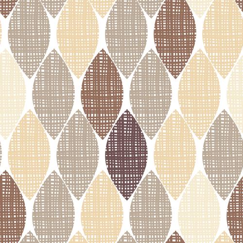 Векторное изображение абстрактные клетчатые листья коричневых пастельных оттенков на белом